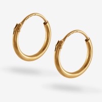 Vorschau: What Goes Around Small - Creolen - 14k Gold