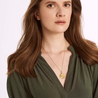 Vorschau: Luna Medium Thin - Halskette - 24k vergoldet