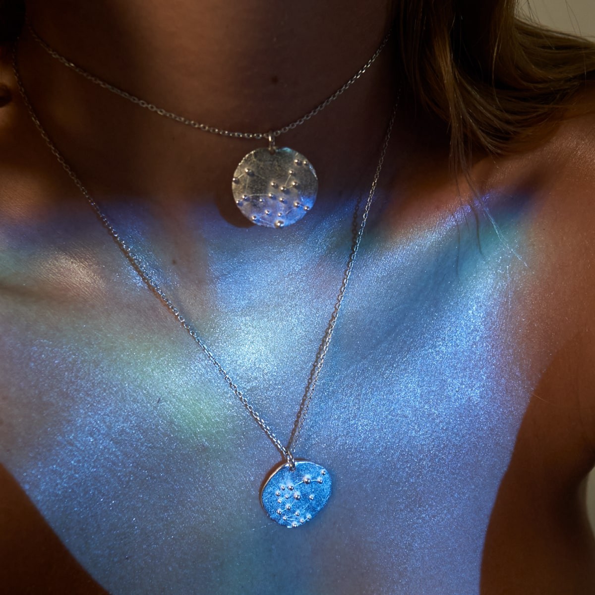 Constellation Leo Medallion Silver - Halsketten - Silber