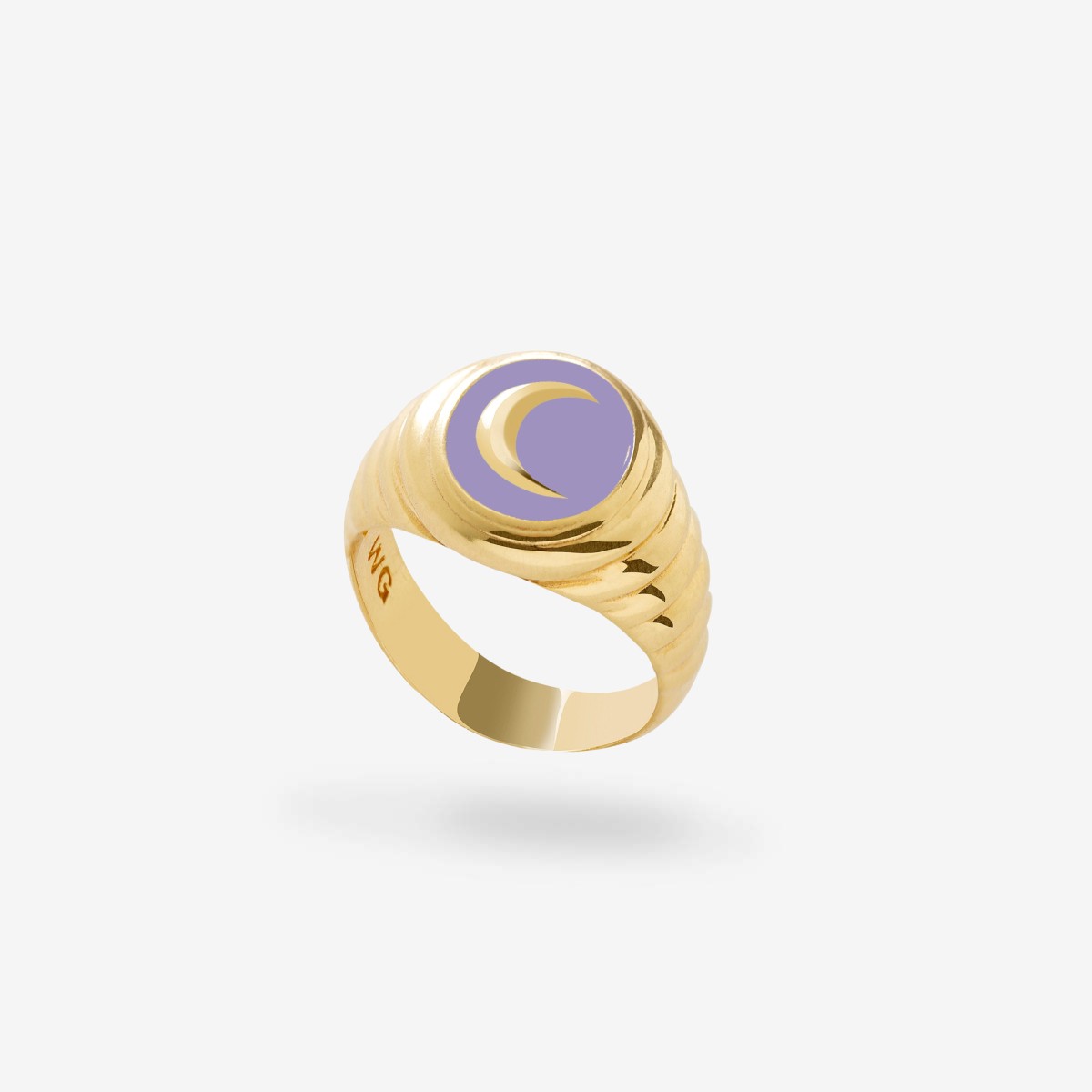 Gold Purple Bloom Moonchild - Ringe - 18k vergoldet