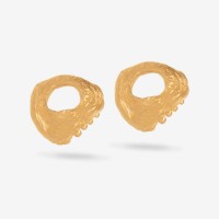 Vorschau: Lava Earrings - Ohrstecker - 24k vergoldet