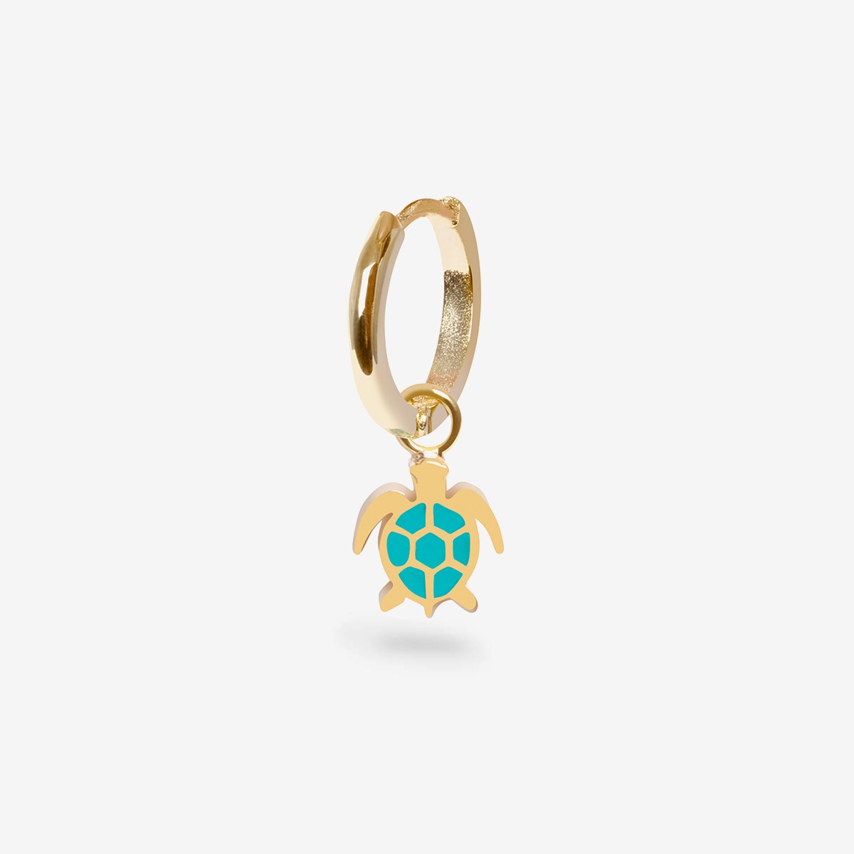Turtle - Single Ohrring - 18k vergoldet