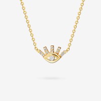 Vorschau: Evil Eye Diamond - Halskette - 14k Gold