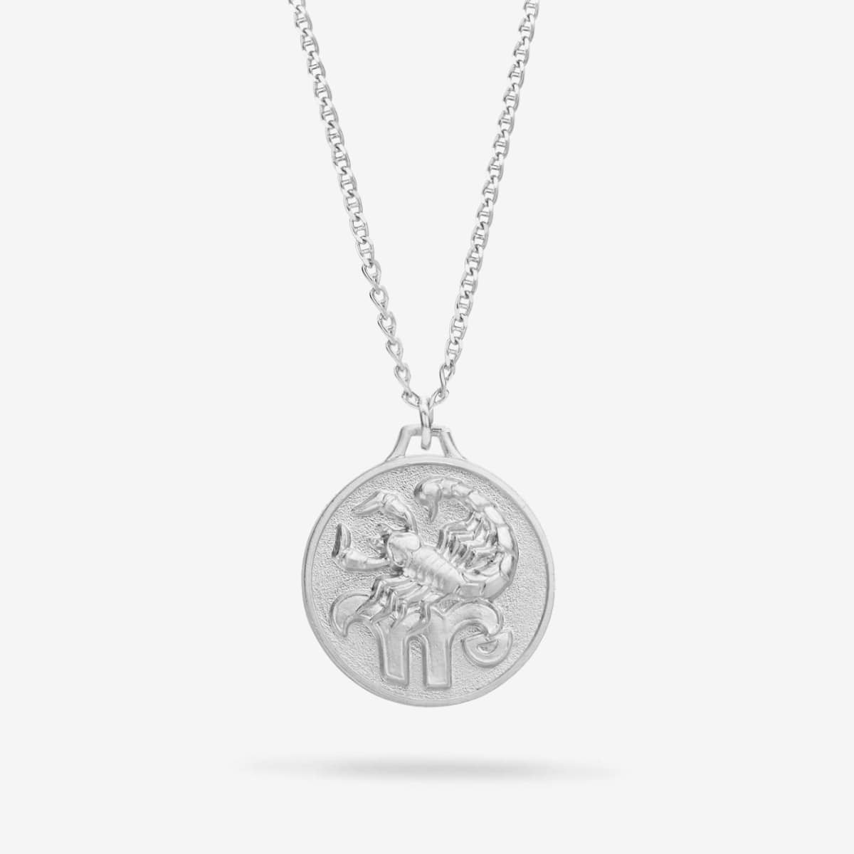 Zodiac Scorpio Medallion Silver - Halsketten - Silber