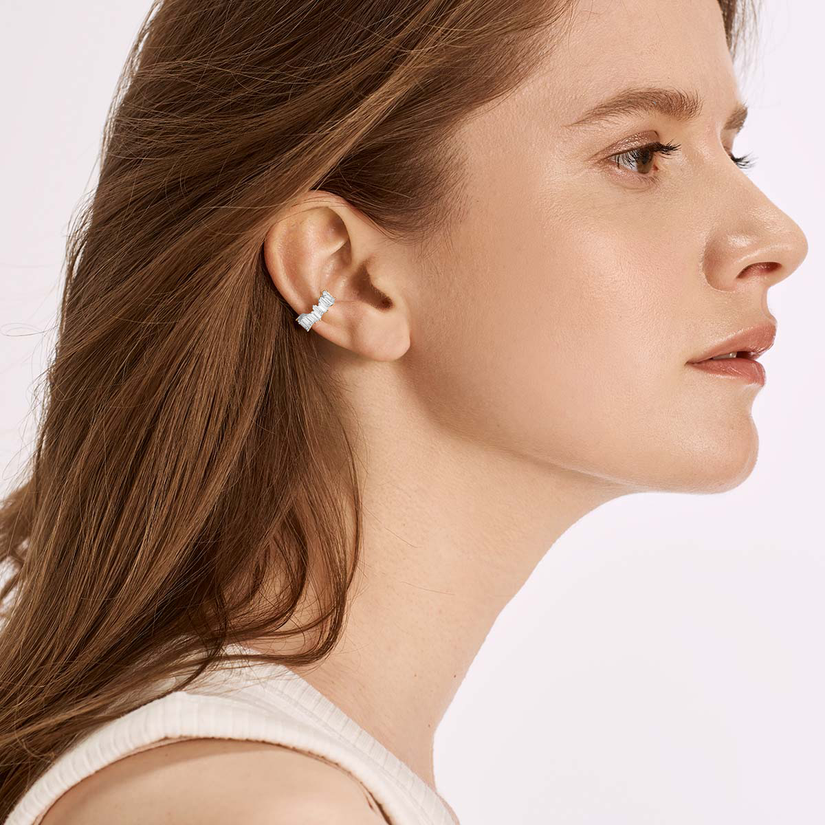 Baguette Cuff - Earcuff - Silber