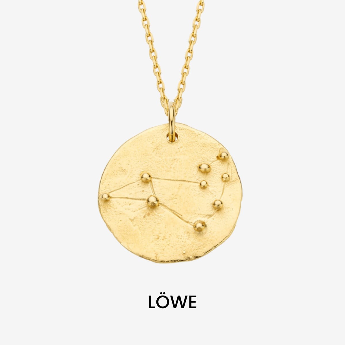 Constellation Leo Medallion Gold - Halsketten - 18k vergoldet