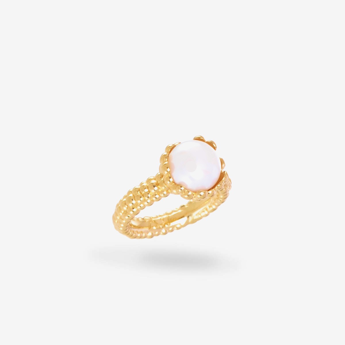Latina Perle Ring - Ring - 24k vergoldet