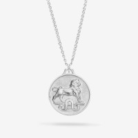 Vorschau: Zodiac Leo Medallion Silver - Halsketten - Silber