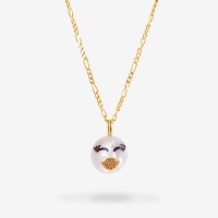 Vorschau: Rebel Lovely Necklace - Halsketten - Weiß - 18k vergoldet