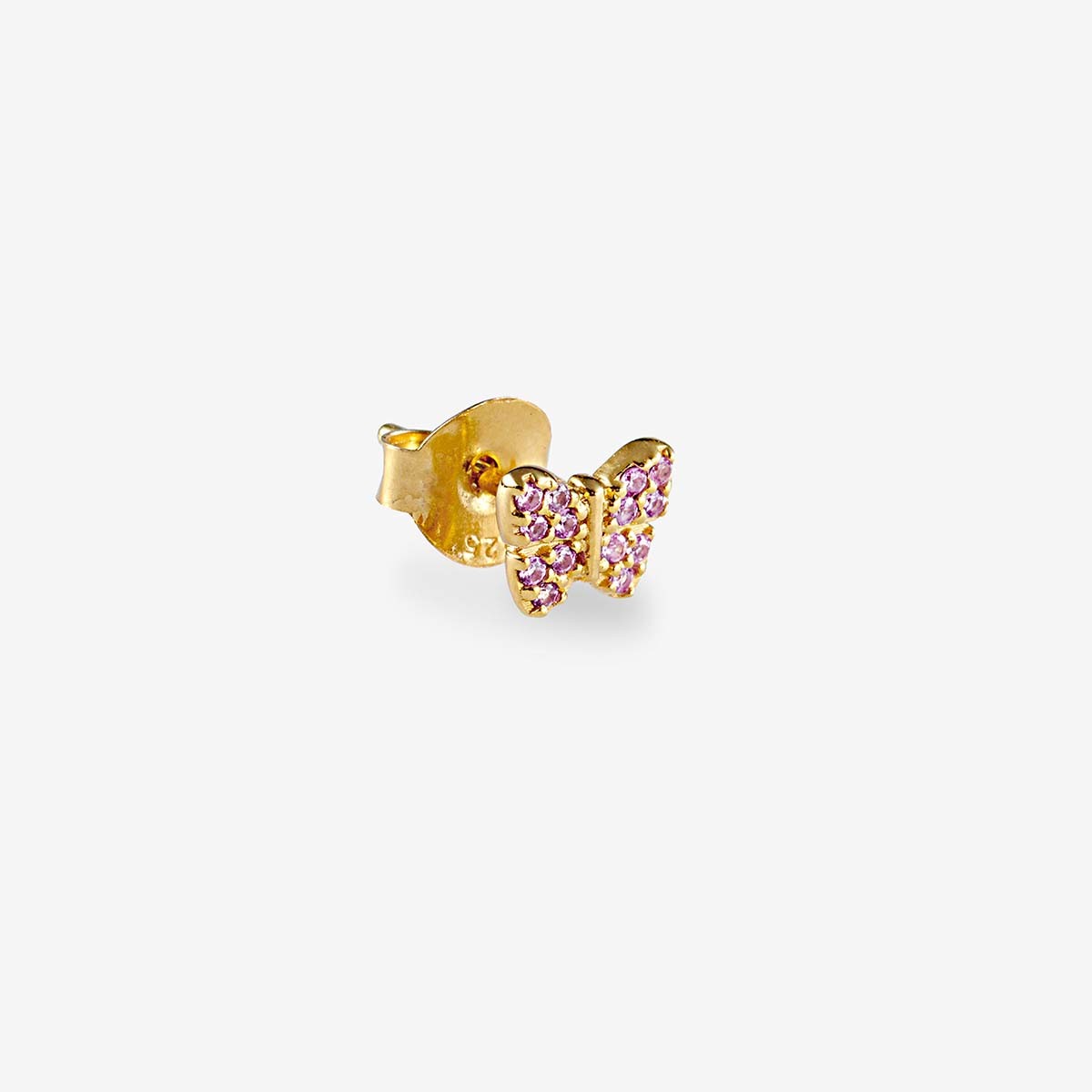Butterfly Piercing - Single-Ohrringe - 18k vergoldet