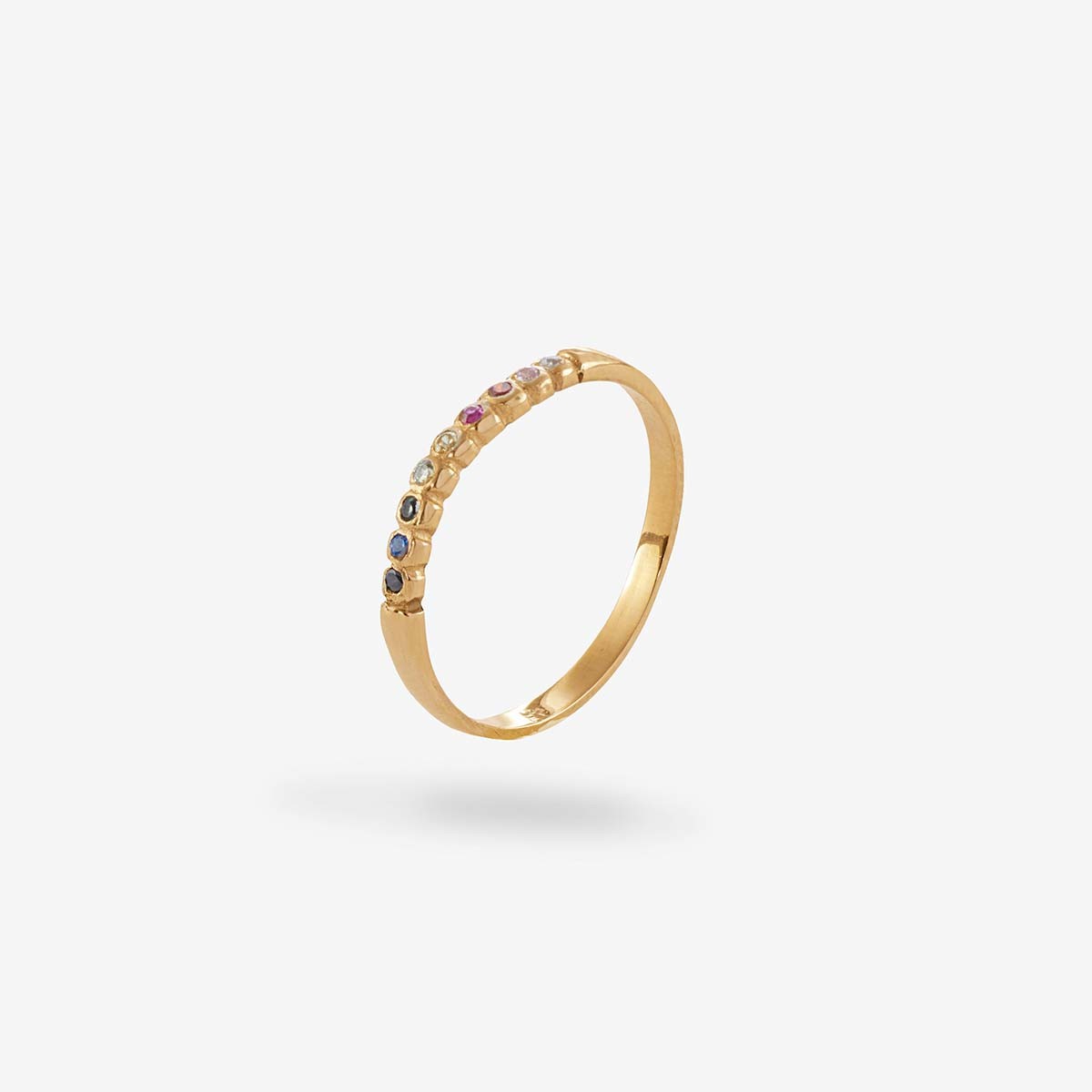 One By One rainbow - Ring - 14k Gold