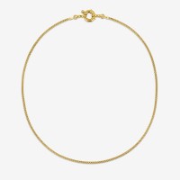 Vorschau: Medium Link + Big Closure 45cm - Halsketten - 18k vergoldet