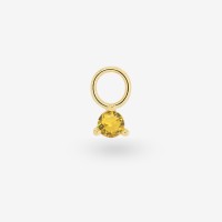 Vorschau: Crystal Yellow - Ohrringanhänger - 18k vergoldet