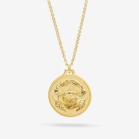 Vorschau: Zodiac Cancer Medallion Gold - Halsketten - 18k vergoldet