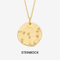 Vorschau: Constellation Capricorn Medallion Gold - Halsketten - 18k vergoldet