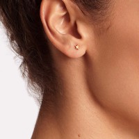 Vorschau: Diamond Star - Ohrstecker - 14k Gold