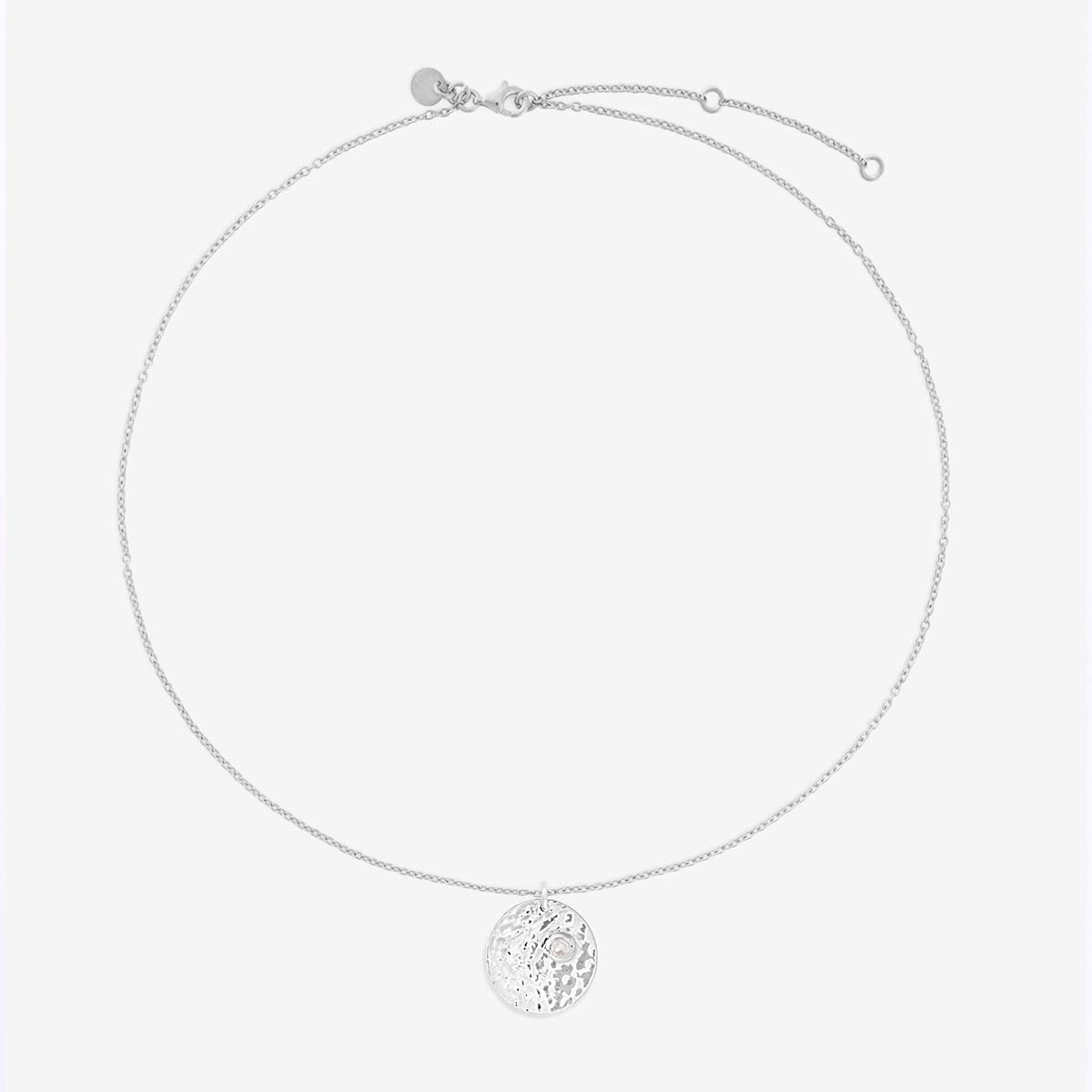 Birthstone April - Halsketten - Silber