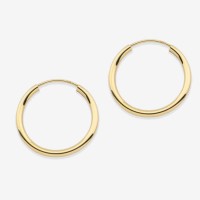 Vorschau: Fine Creoles Big - Creolen - 14k Gold