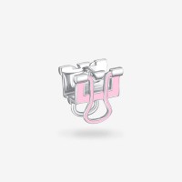 Vorschau: Binder Mono Pink - Single Ohrring - Silber