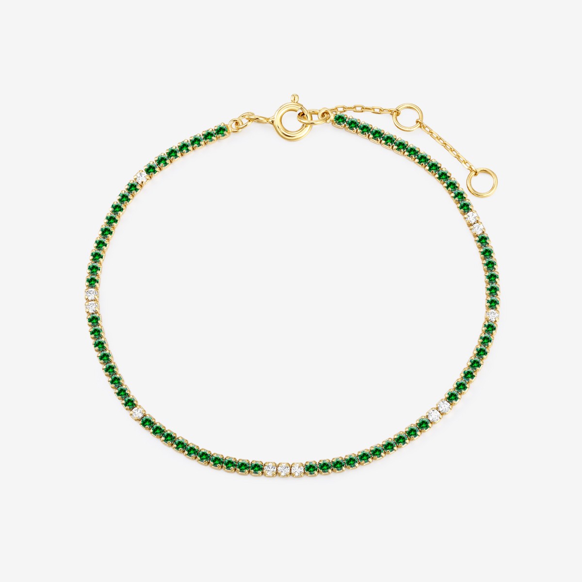 Green Goddess Bracelet - Armbänder - 18k vergoldet