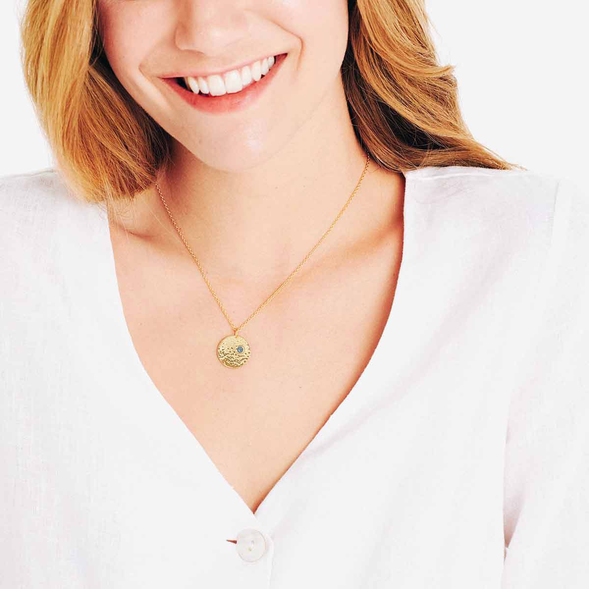Birthstone March - Halsketten - Silber