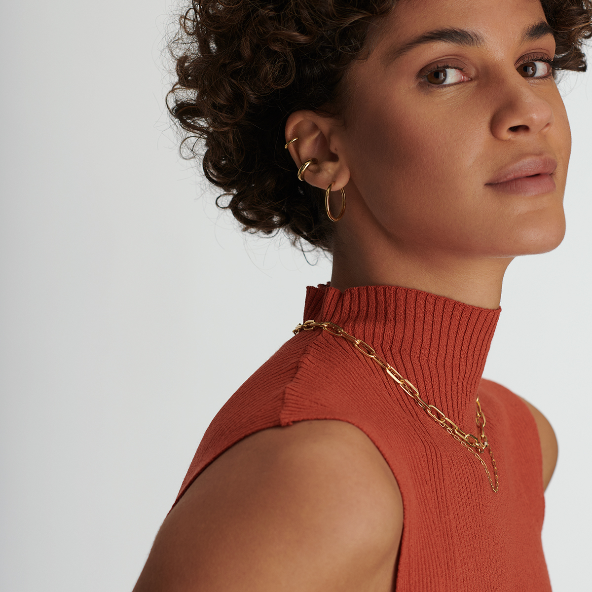 Lillian Medium - Creolen - 18k vergoldet