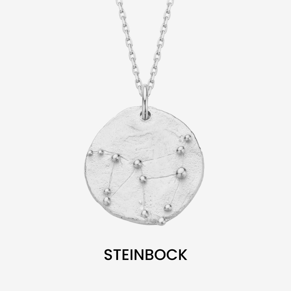 Constellation Capricorn Medallion Silver - Halsketten - Silber