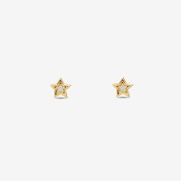 Vorschau: Diamond Star - Ohrstecker - 14k Gold