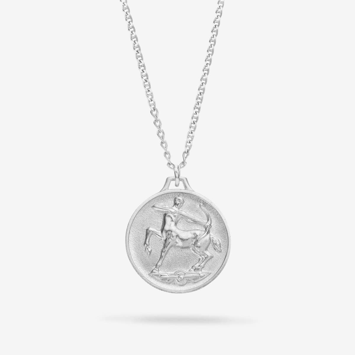 Zodiac Sagittarius Medallion Silver - Halsketten - Silber