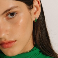Vorschau: Stardust Moissantite Earrings - Ohrringe - 18k vergoldet