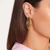 Vorschau: Harlem Double Detachable Earrings - Creolen - 18k vergoldet