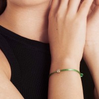 Vorschau: The One A-Z emerald - Armband - 14k Gold