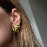 Vorschau: Golden Sun Earrings - Ohrstecker - 24k vergoldet
