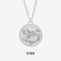 Vorschau: Zodiac Aries Medallion Silver - Halsketten - Silber