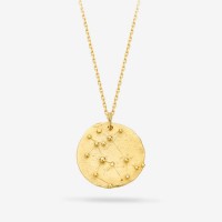 Vorschau: Constellation Gemini Medallion Gold - Halsketten - 18k vergoldet