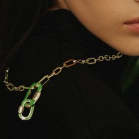 Vorschau: Carabine Pendant on Chain - Halsketten - 18k vergoldet