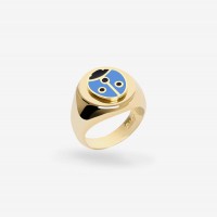 Vorschau: Ladybug Blue - Ring - 18k vergoldet