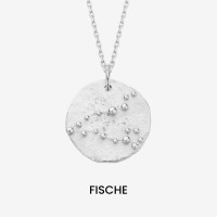 Vorschau: Constellation Pisces Medallion Silver - Halsketten - Silber