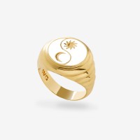 Vorschau: Gold White Dust Sparkling Eclipse - Ringe - 18k vergoldet