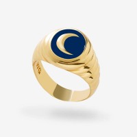 Vorschau: Gold Blue Moonchild - Ringe - 18k vergoldet