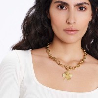 Vorschau: New Perso Trèfle - Halskette - 24k vergoldet
