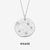 Vorschau: Constellation Libra Medallion Silver - Halsketten - Silber