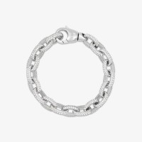 Vorschau: Rolo Pave - Armbänder - 18k Weißgold vergoldet