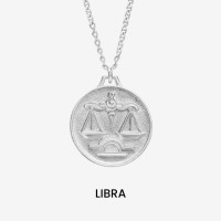 Vorschau: Zodiac Libra Medallion Silver - Halsketten - Silber