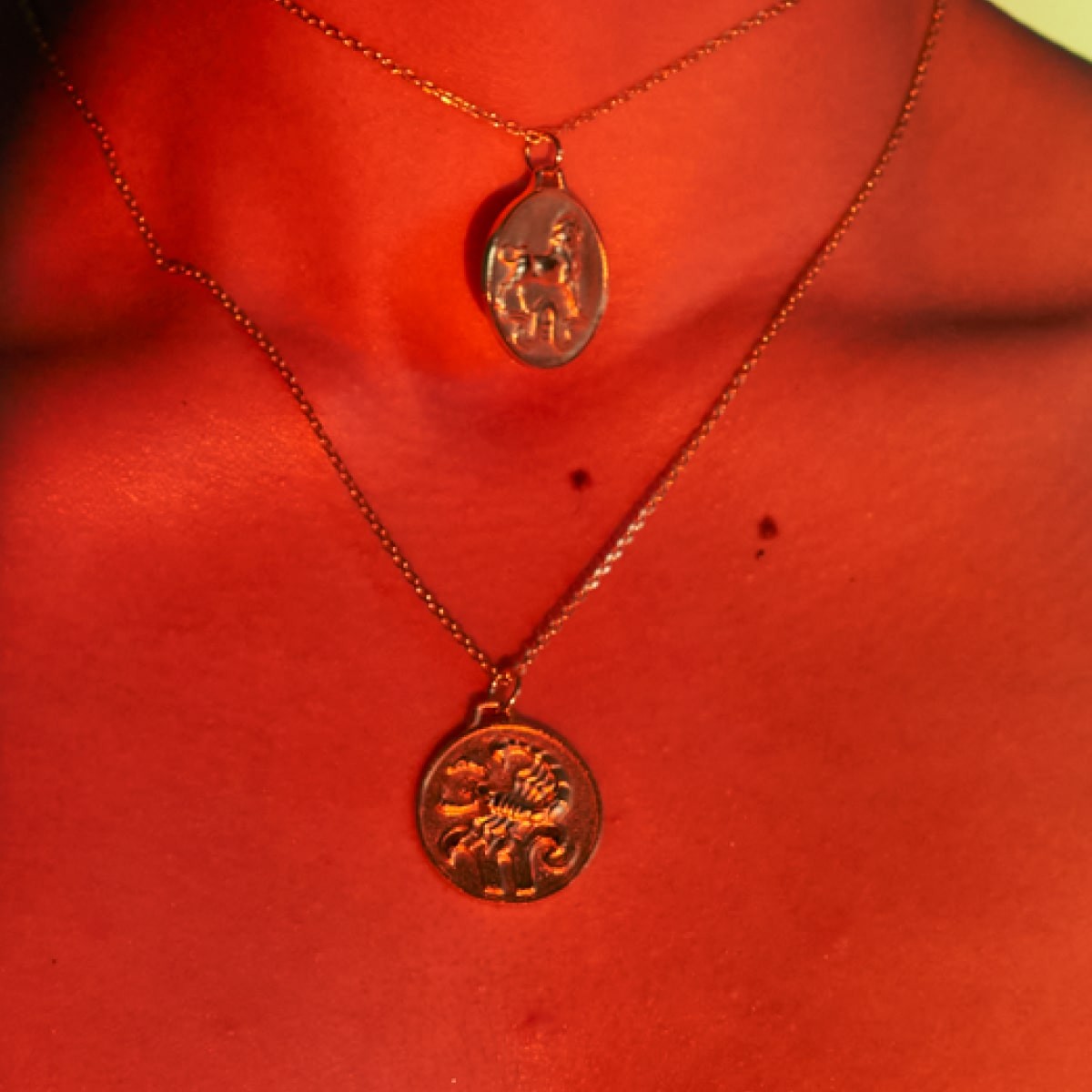 Zodiac Aquarius Medallion Gold - Halsketten - 18k vergoldet