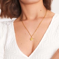 Vorschau: Tarot Heart Necklace - Halsketten - Rosa - 18k vergoldet