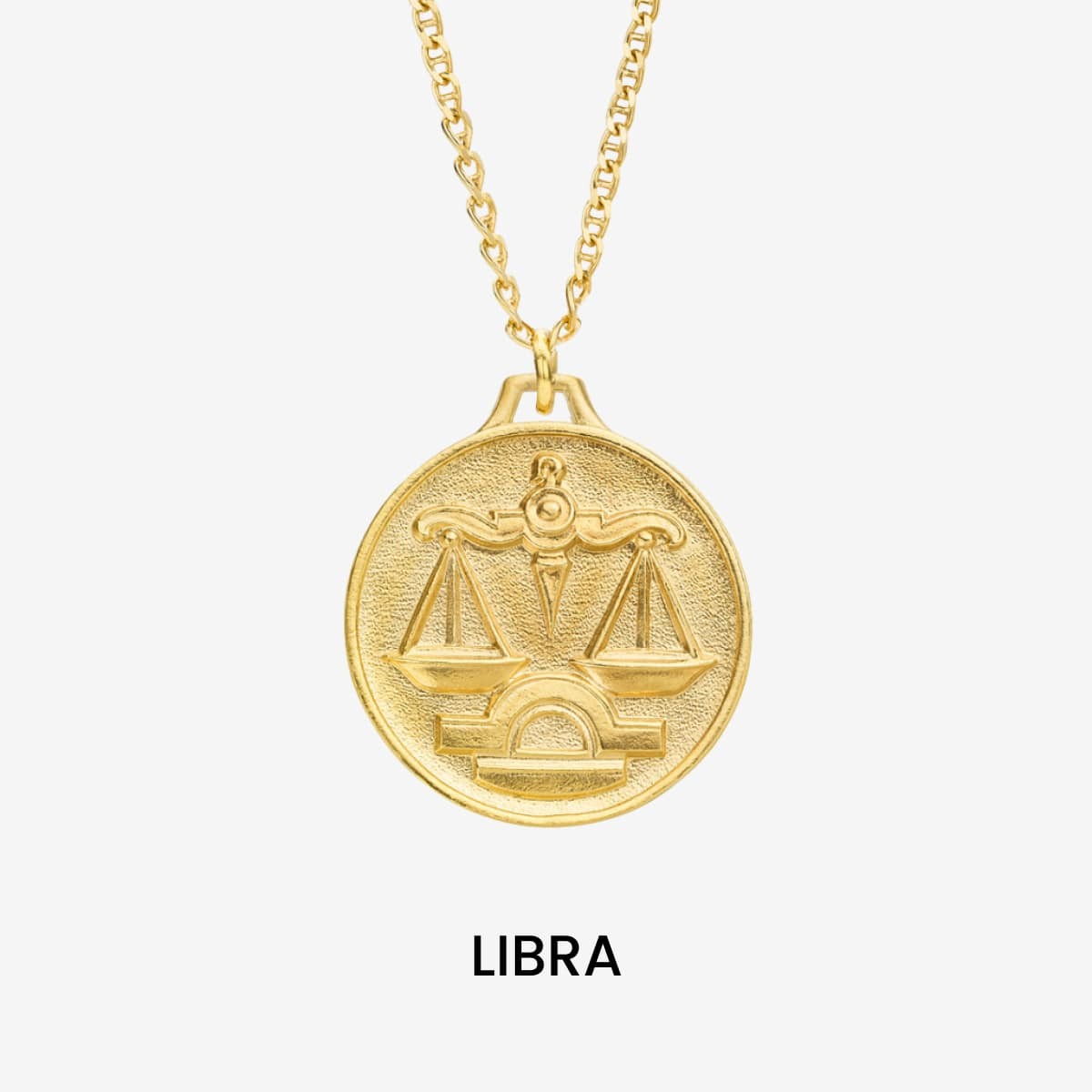 Zodiac Libra Medallion Gold - Halsketten - 18k vergoldet