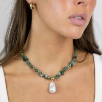 Vorschau: Prase Chain without Pearl - Halsketten - 18k vergoldet