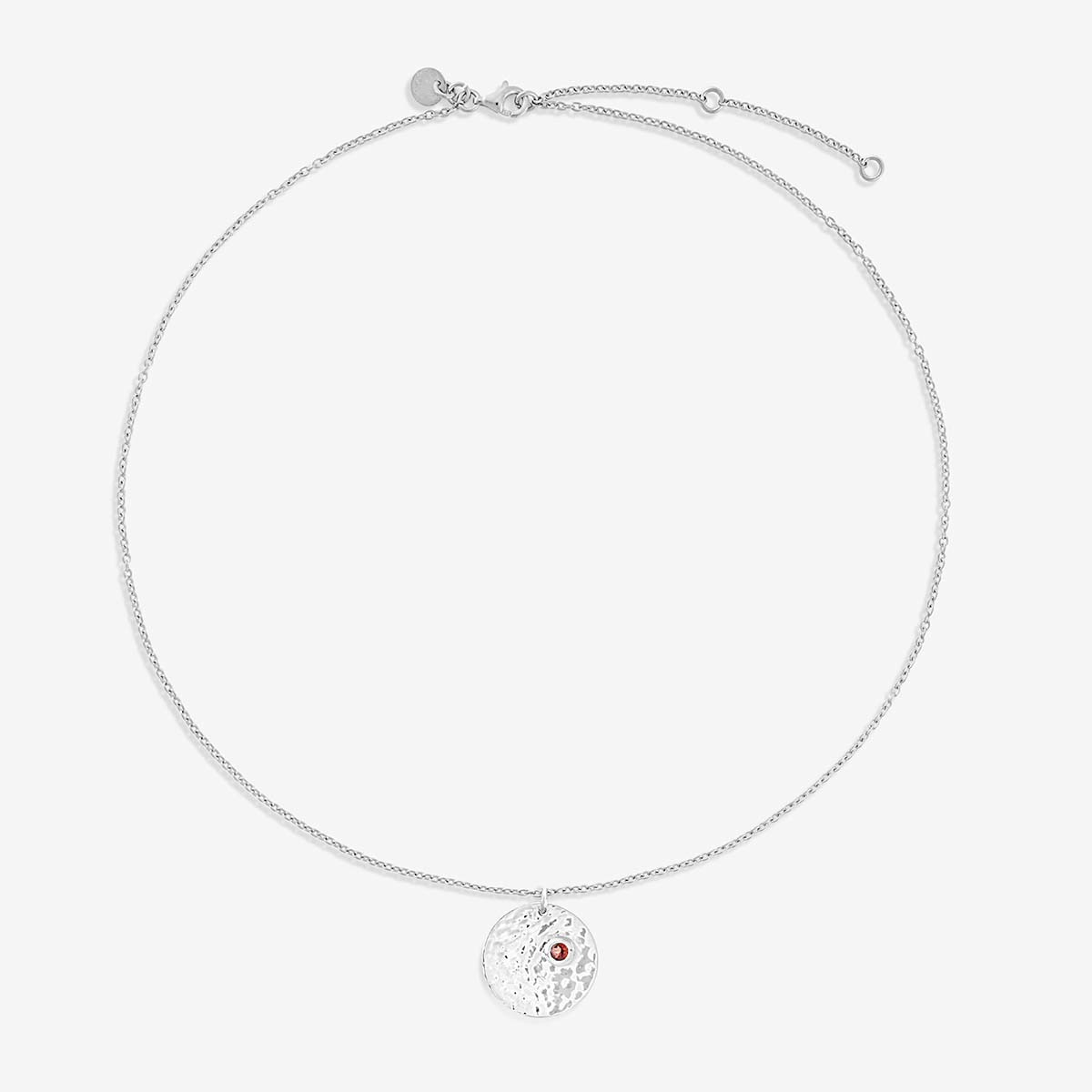 Birthstone January - Halsketten - Silber