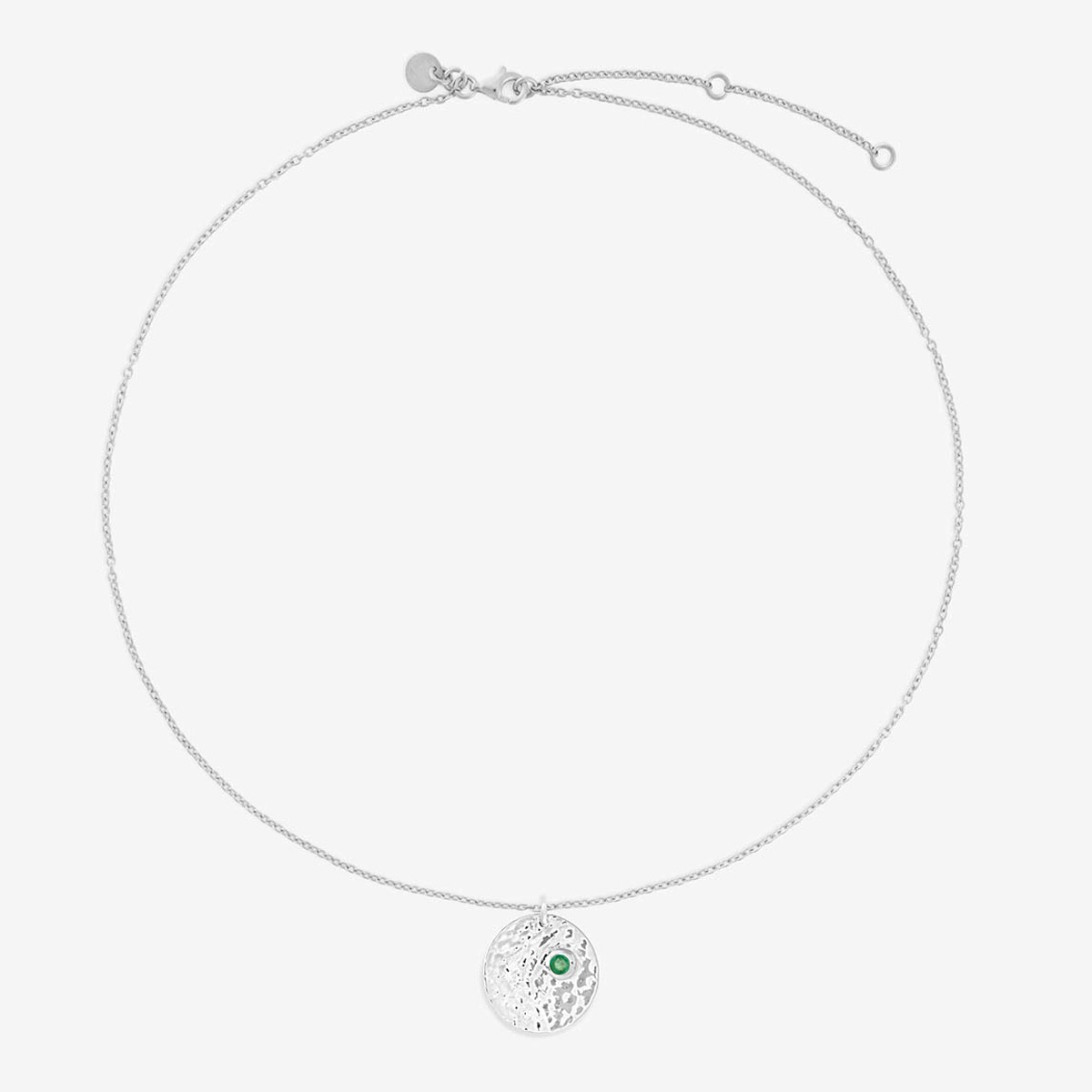 Birthstone May - Halsketten - Silber
